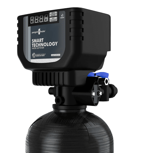 Blue tooth connected penguin water softener