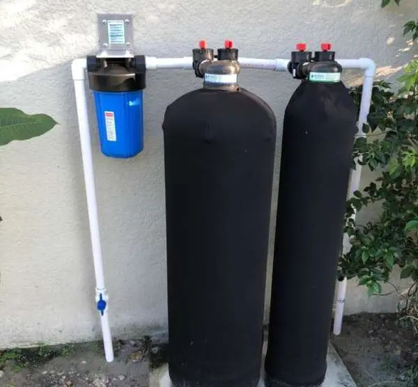 Salt Free water softener alternative installed