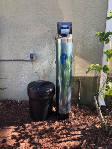 Water softener installed by smart water treatment technology